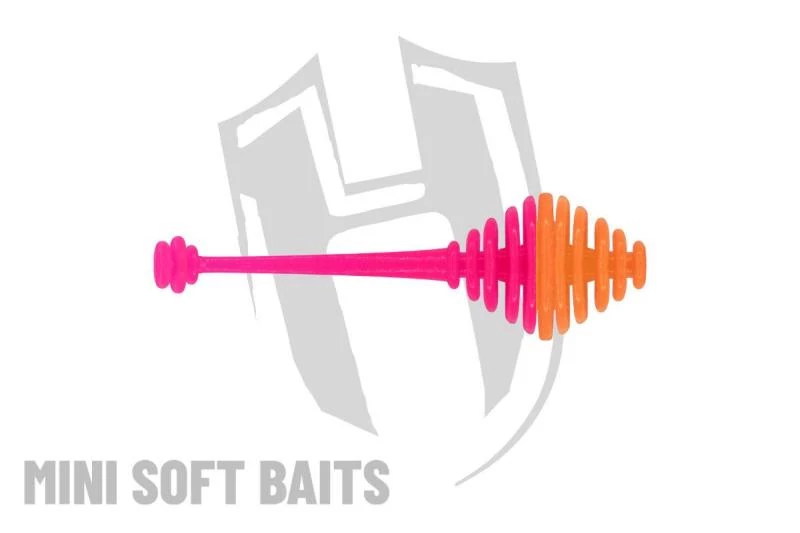 Herakles Ringo Tail 50mm CHEESE Orange Pink lágy műcsali 14 db/csg