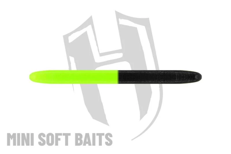 Herakles RDB Worm 60mm CRAB Black Chartreuse lágy műcsali 14 db/csg