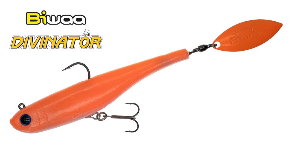 Biwaa Divinator Junior 14cm 22g 102 UV Orange spinnertail