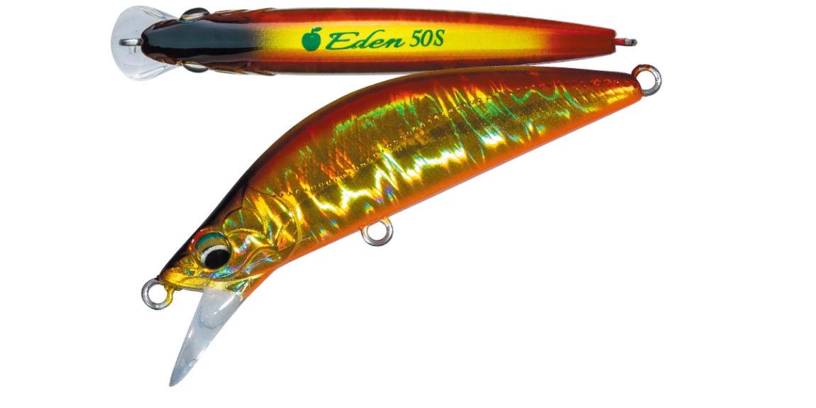 Major Craft Finetail Eden 45S 4.5cm 3.7gr #015 Laser Red Gold wobbler