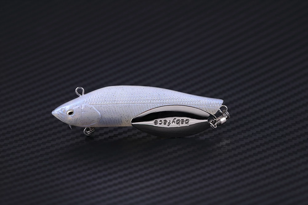 Babyface SM65-S 65mm 10gr 12 Pearl White Silver Flake wobbler