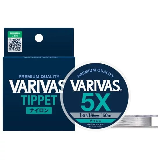 Varivas Tippet nylon 3X 30m 0,205mm 6,0lb, legyező előkezsinór