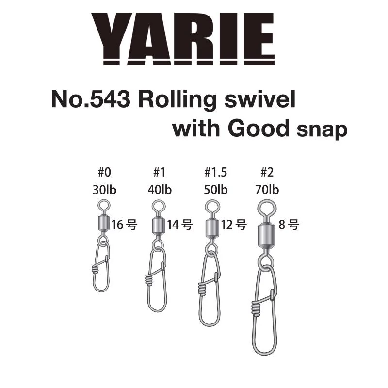 Yarie 543 Good Snap 40LB #1 forgókapocs