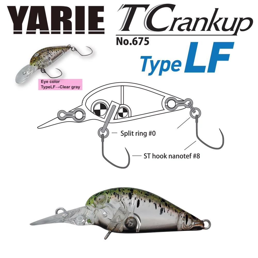 Yarie T-Crankup 675 Type LF 35mm 2.6gr C10 Kyoushyu Chart wobbler