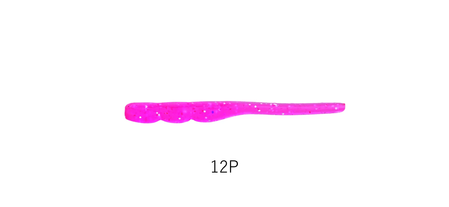 Yarie Ajibaku Worm 690 5,0cm 12P Clear Pink plasztik csali