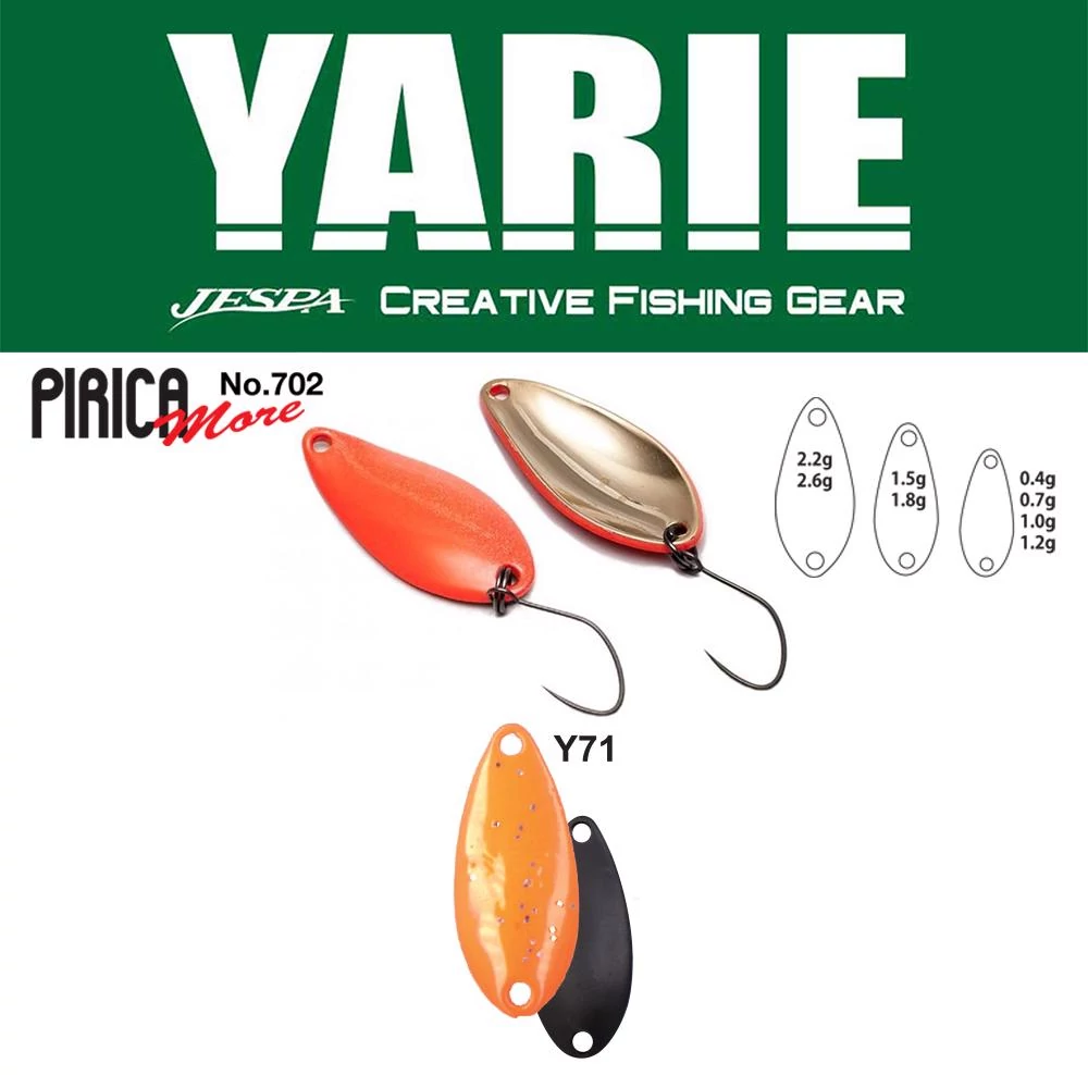 Yarie 702 Pirica More 1,5gr Y71 Orange kanál villantó