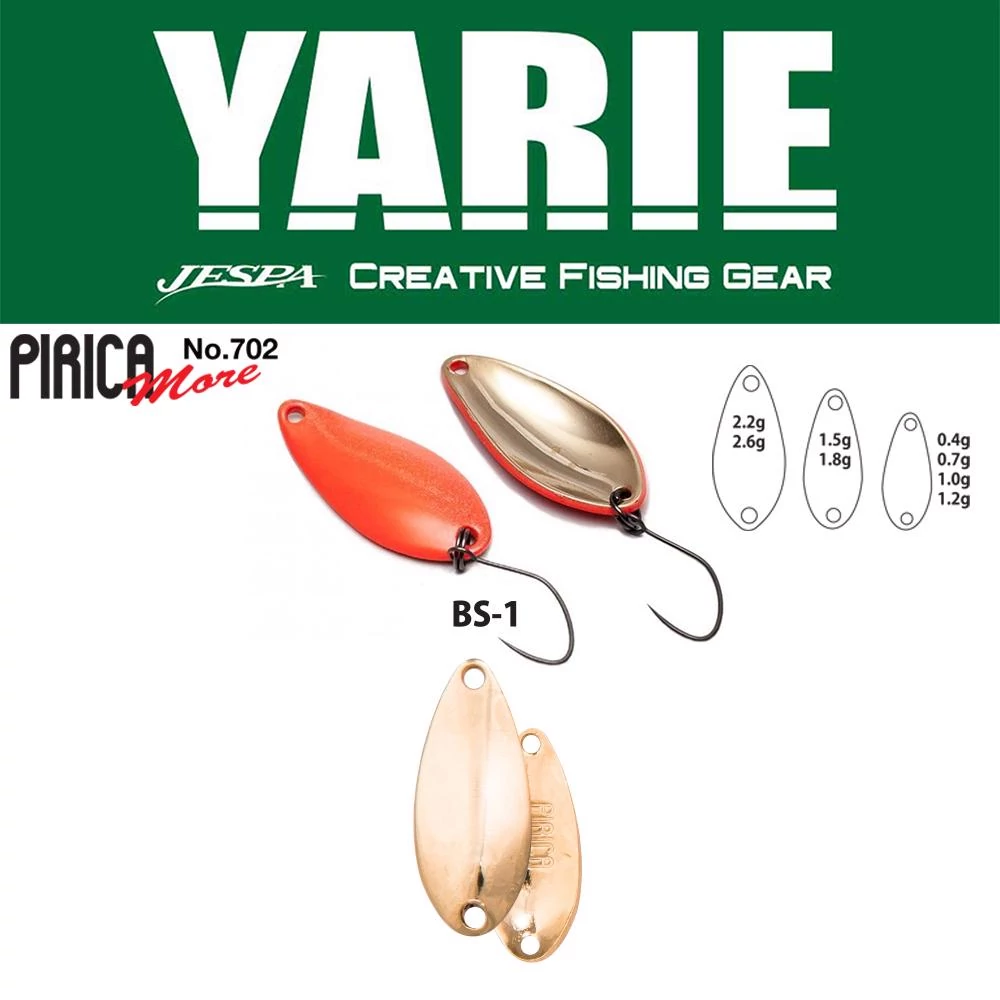 Yarie 702 Pirica More 1,8gr BS-1 Gold kanál villantó
