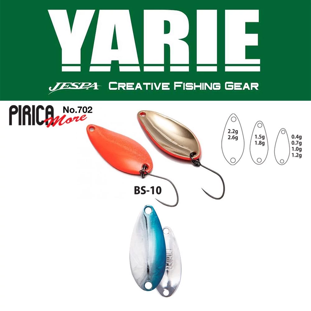 Yarie 702 Pirica More 1,8gr BS-10 Blue/Silver kanál villantó