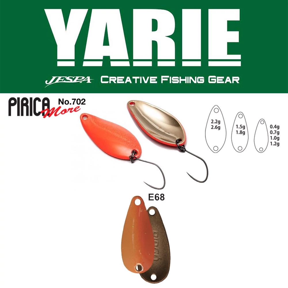 Yarie 702 Pirica More 2,2gr E68 Caramel Gold kanál villantó