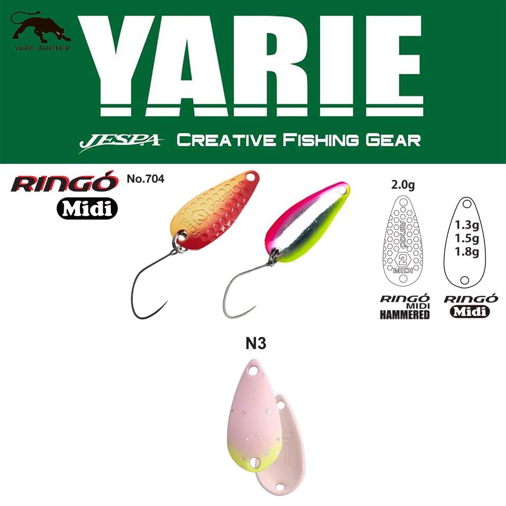 Yarie 704 Ringo Midi 1,8gr N3 Light Pink Glow kanál villantó