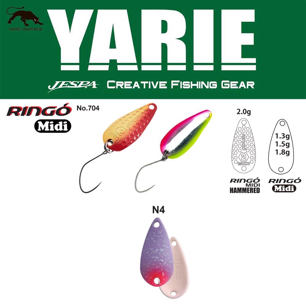 Yarie 704 Ringo Midi 1,8gr N4 Night Purple kanál villantó