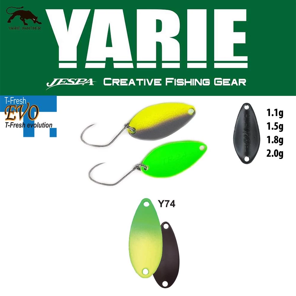 Yarie 710T T-Fresh Evo 1,5gr Y74 Green/Lemon kanál villantó