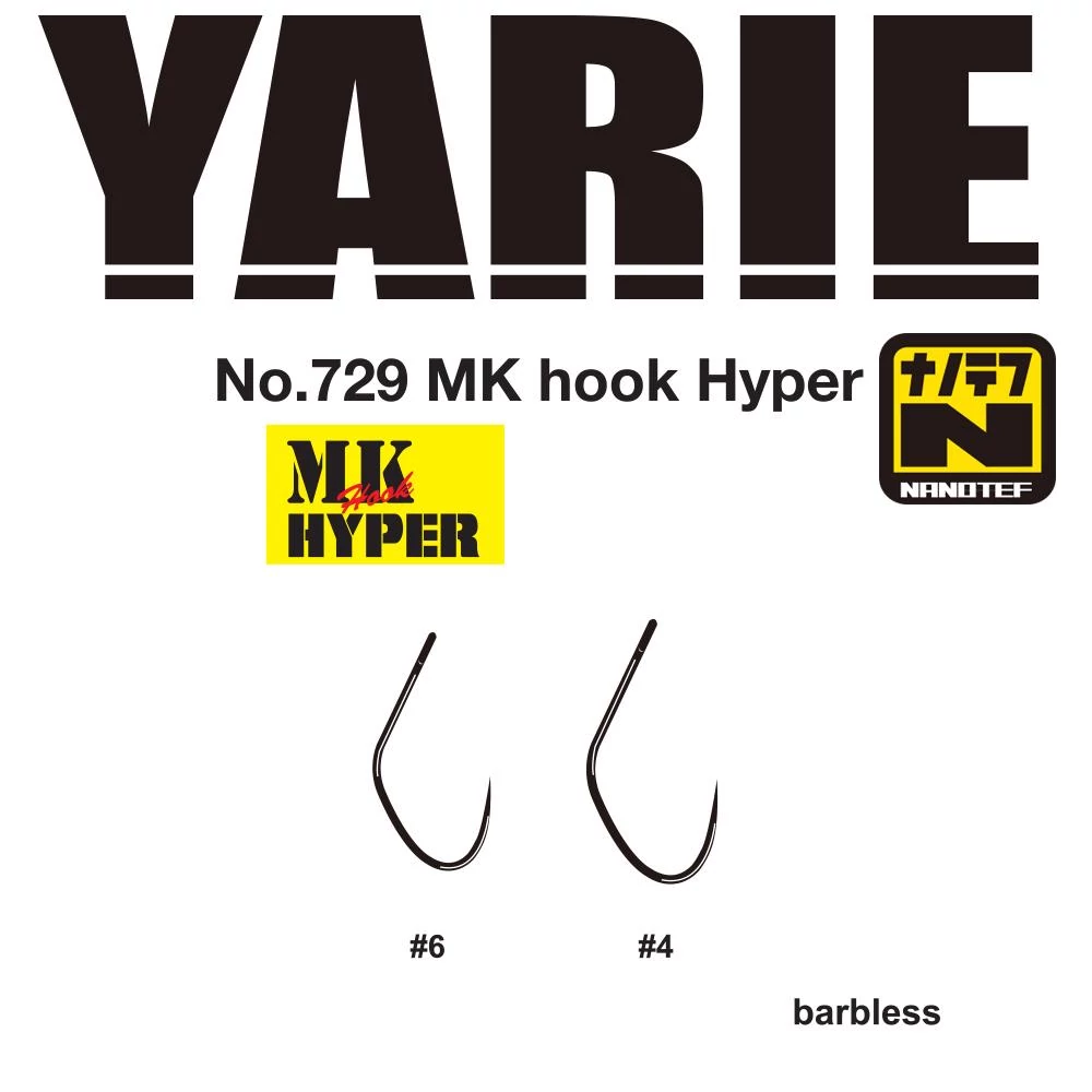 Yarie 729 MK Hyper #4 Barbless horog