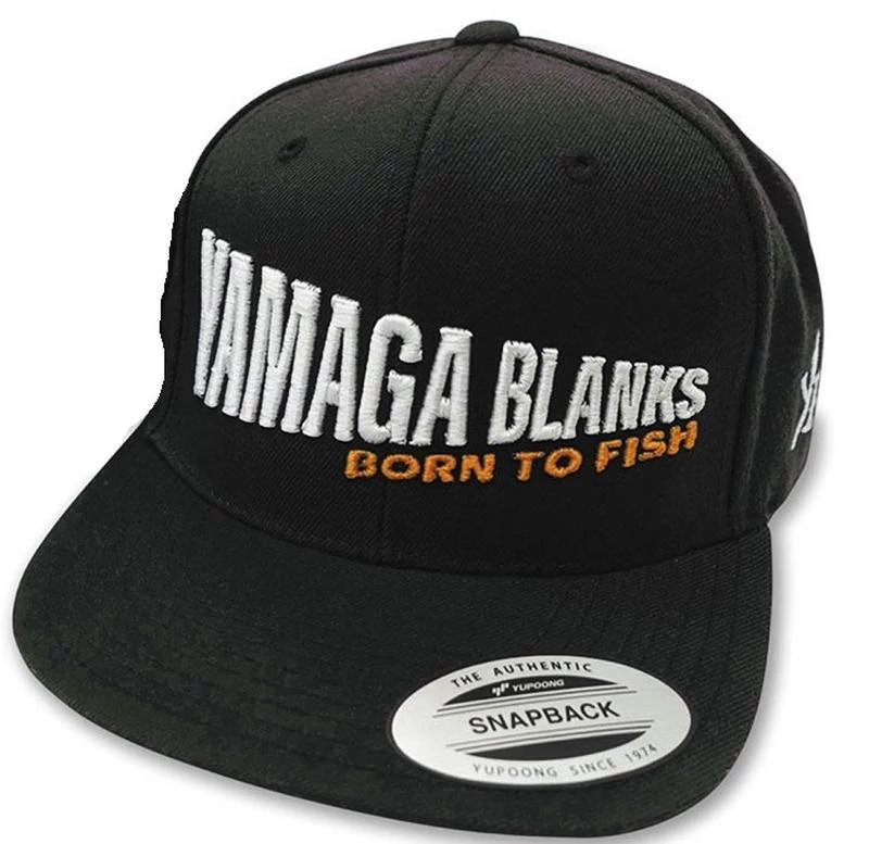 Yamaga Blanks Flat Visor Black Born To Fish sapka