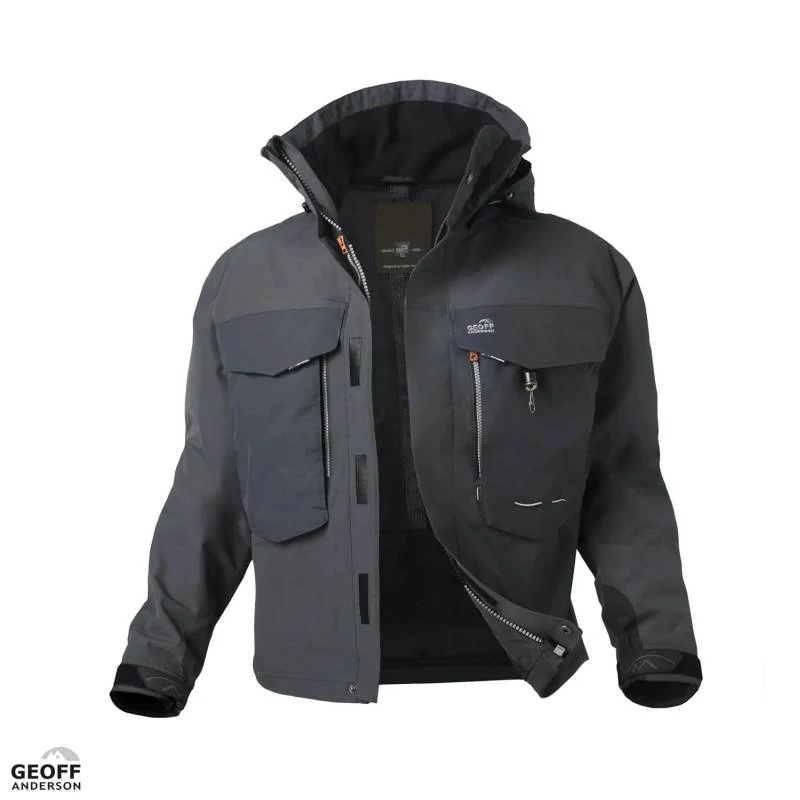 Geoff Anderson WS7 Black Short Waterproof Jacket Jumbo X dzseki