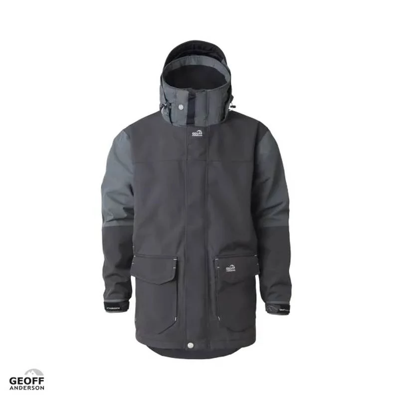 Geoff Anderson Dozer Rough Black Long Waterproof Jacket Jumbo X dzseki