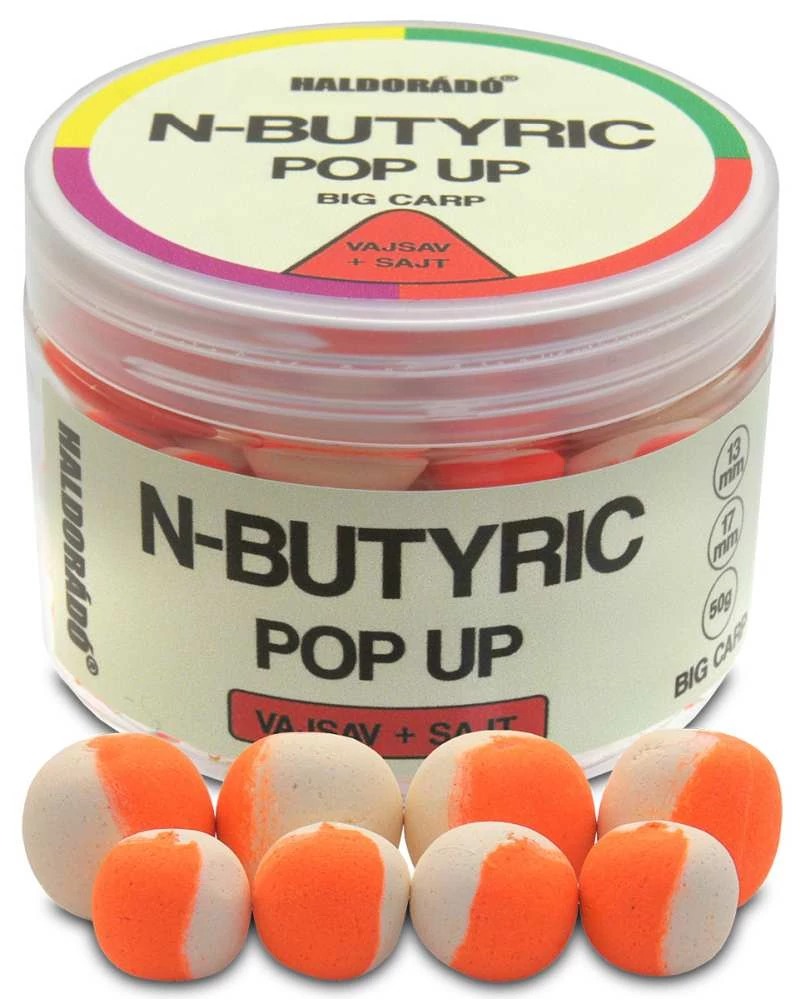 Haldorádó N-Butyric Pop Up Big Carp 13, 17 mm - Vajsav + Sajt 50g