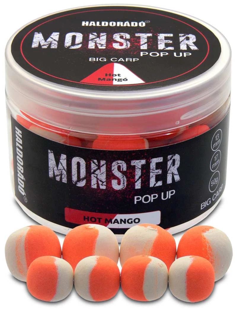 Haldorádó MONSTER Pop Up Big Carp 13, 17 mm - Hot Mangó 50g