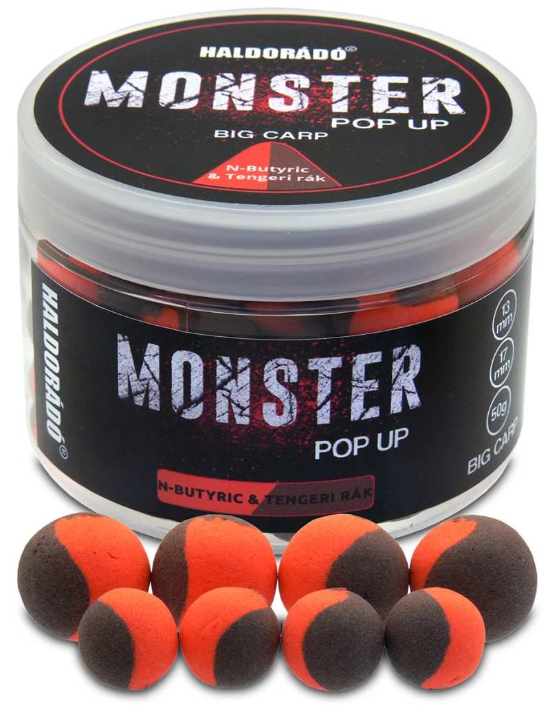Haldorádó MONSTER Pop Up Big Carp 13, 17 mm  - Vajsav & Tengeri rák 50g