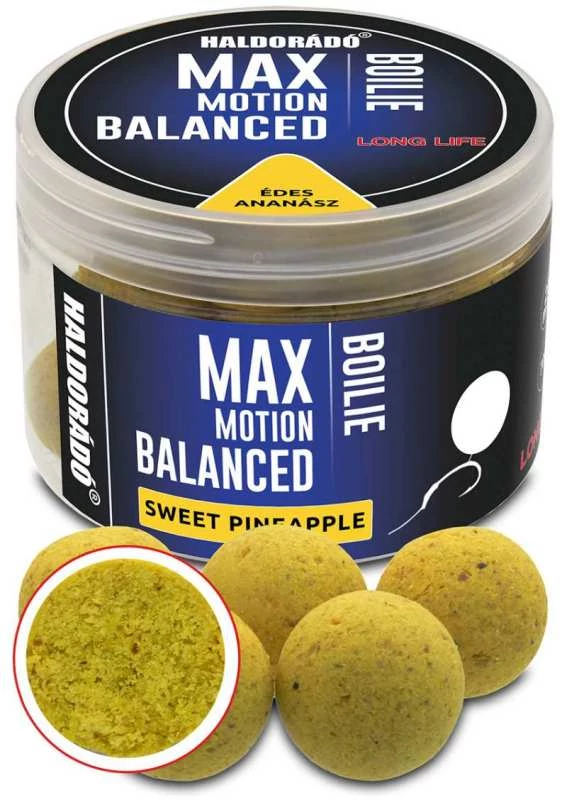 Haldorádó MAX MOTION Boilie Balanced 20 mm - Édes Ananász 70g