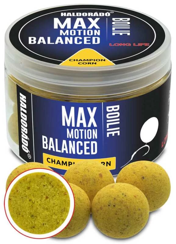 Haldorádó MAX MOTION Boilie Balanced 20 mm - Champion Corn 70g