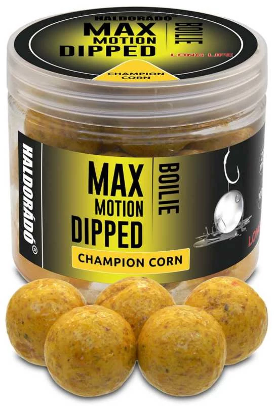 Haldorádó MAX MOTION Boilie Dipped 20 mm - Champion Corn 80g