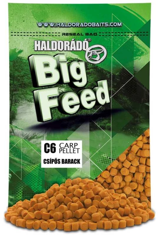 Haldorádó Big Feed - C6 Pellet - Csípős Barack 700g