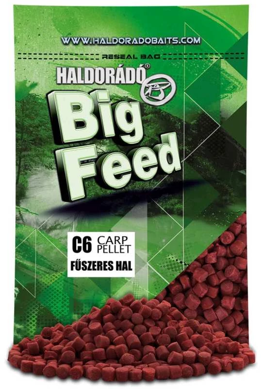 Haldorádó Big Feed - C6 Pellet - Fűszeres Hal 700g