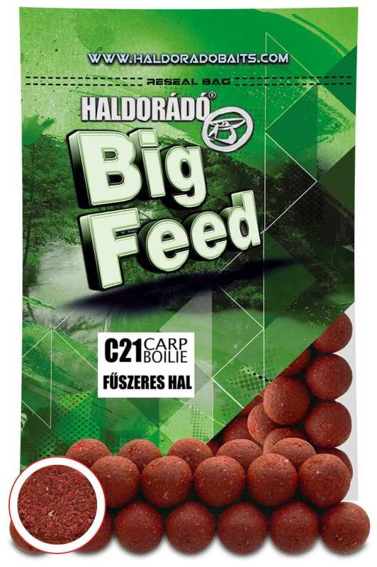 Haldorádó Big Feed - C21 Boilie - Fűszeres Hal 700g