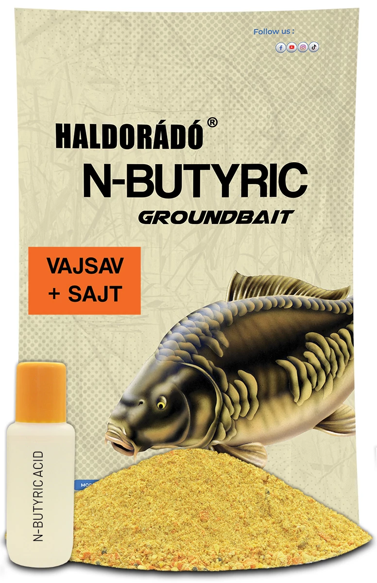 Haldorádó N-Butyric Groundbait - Vajsav + Sajt 800g