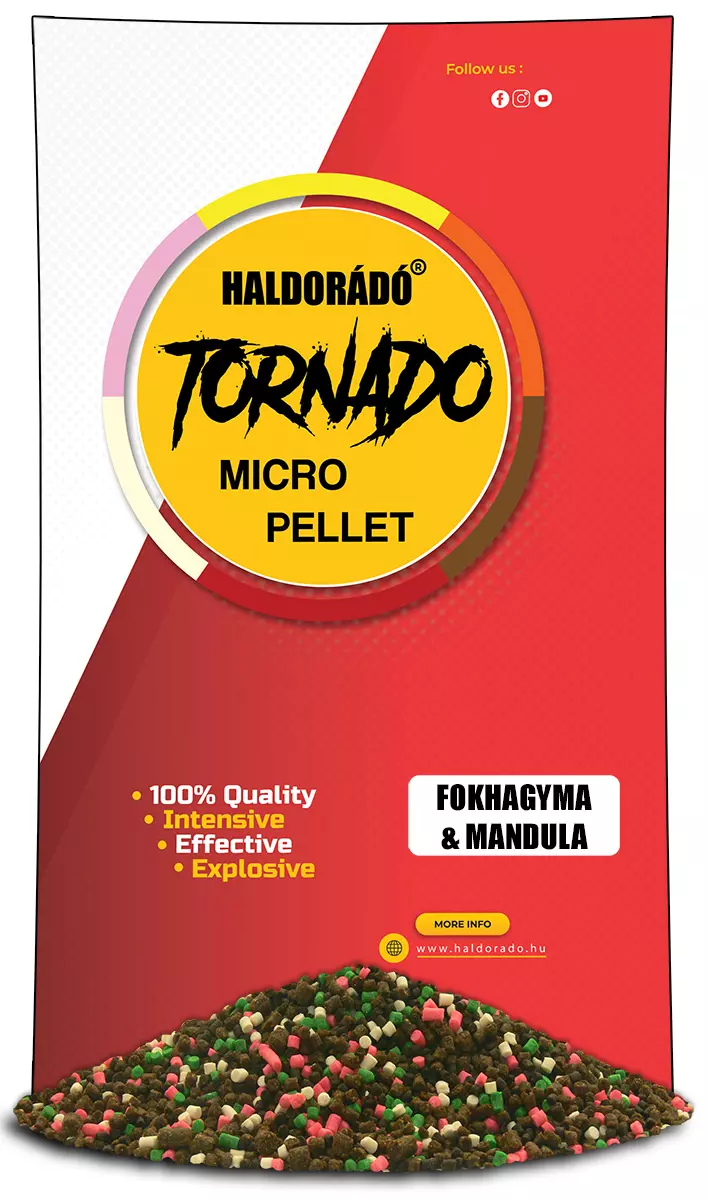 Haldorádó TORNADO Micro Pellet - Fokhagyma & Mandula 400g
