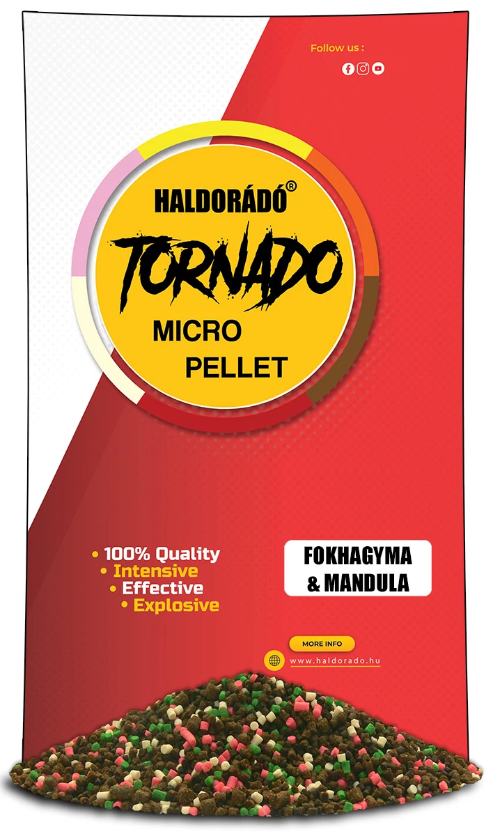 Haldorádó TORNADO Micro Pellet - Fokhagyma & Mandula 400g