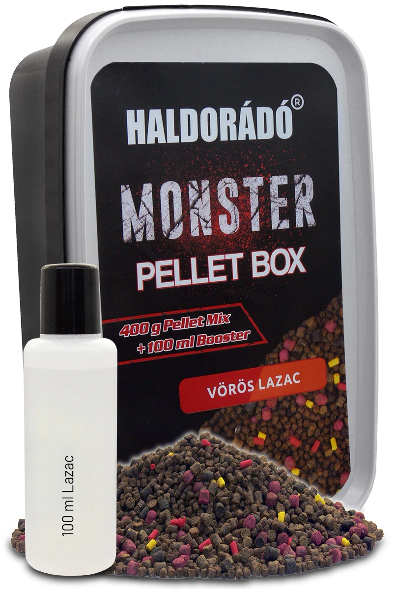 Haldorádó MONSTER Pellet Box - Vörös Lazac 400g