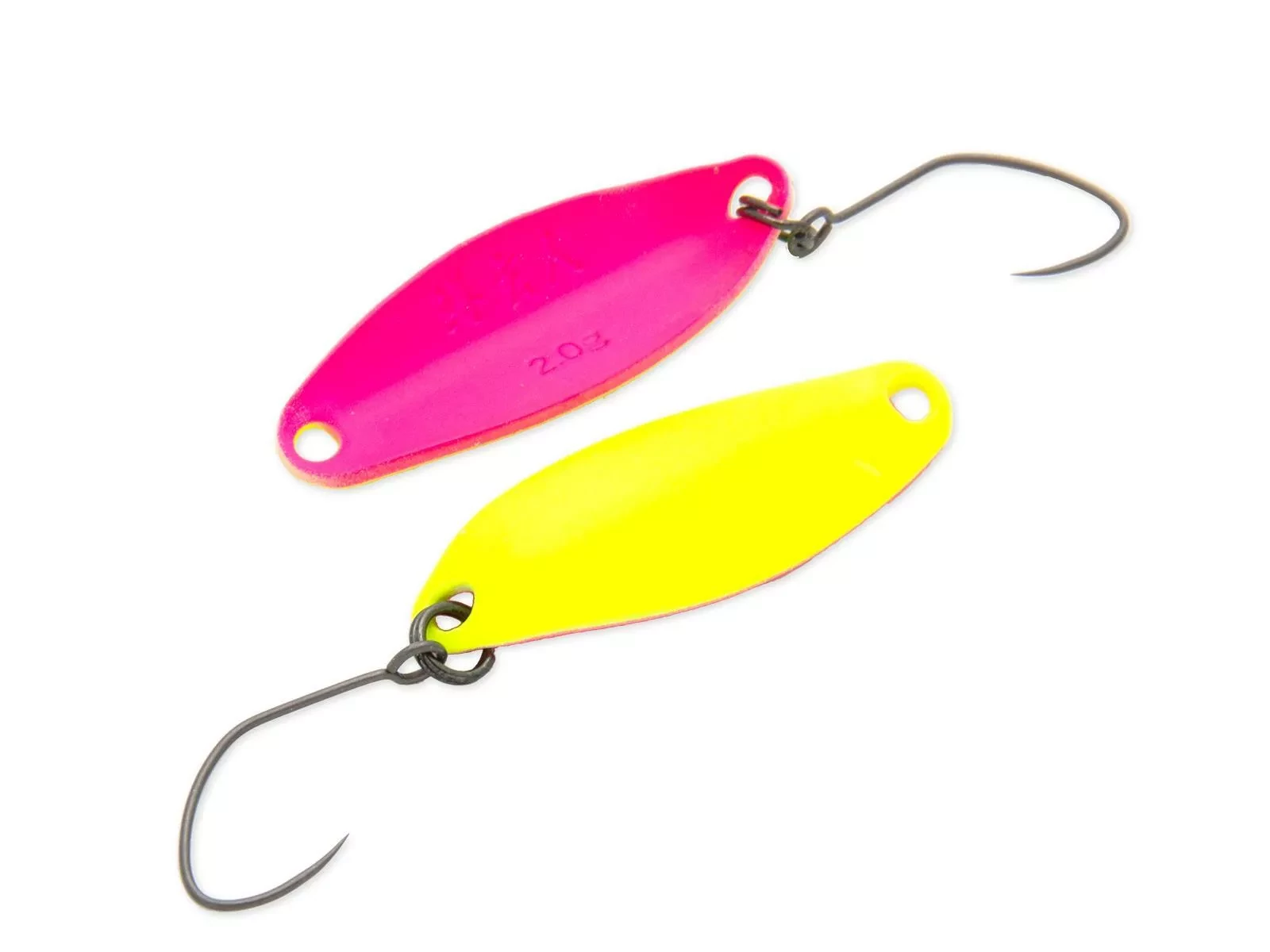 Nories Masukuroto 32mm 2.0g #002 kanál villantó (Fluo-Gelb / Pink)