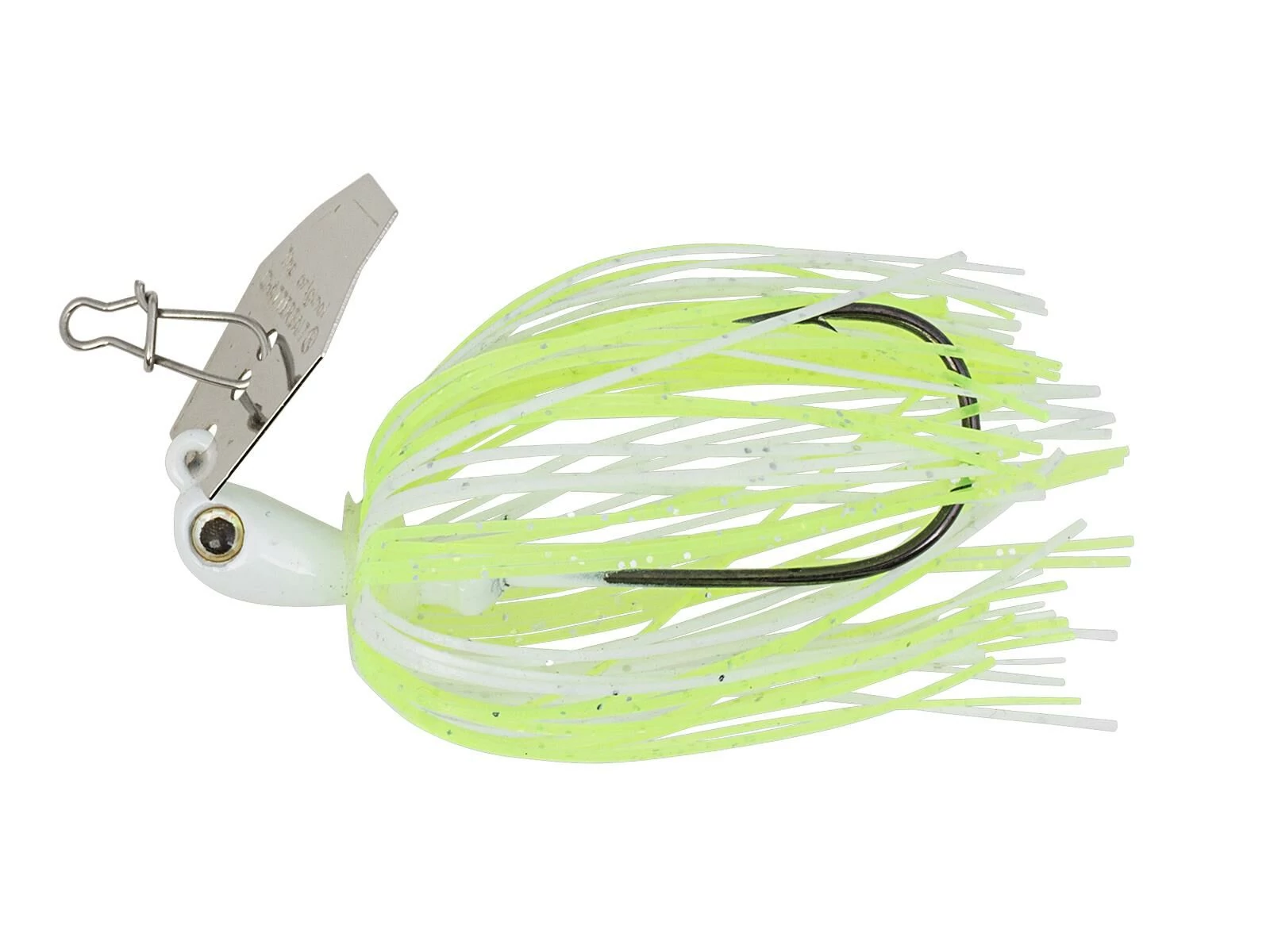Z-Man Chatter Bait Micro 3,5g 63mm Chartreuse-White, szoknyás jig fej