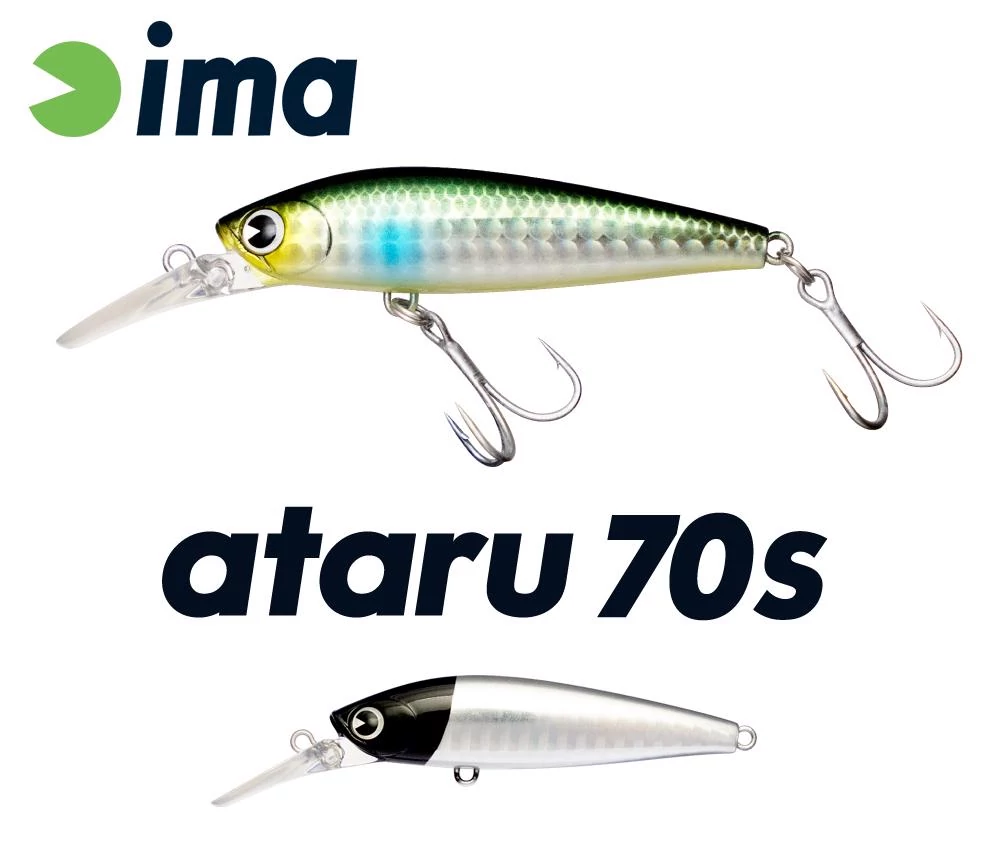 Ima Ataru 70S 70mm 11g 012 Black Head Holo wobbler