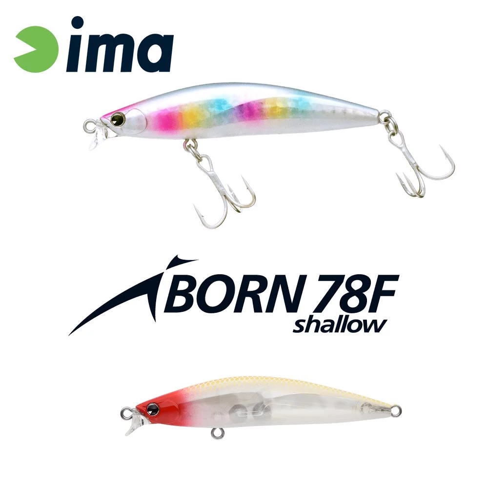 Ima Iborn 78F Shallow 78mm 8.5g 015 Classical Red Head wobbler