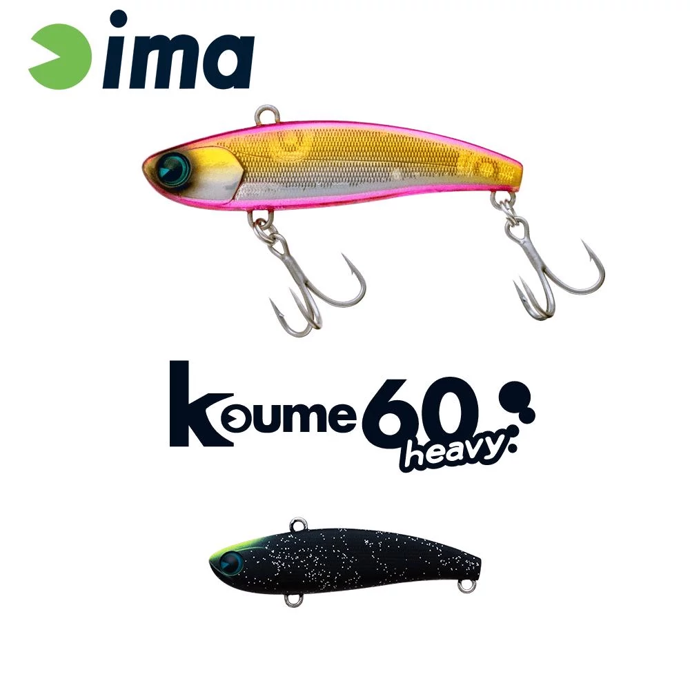 Ima Koume Vibration 60 Heavy 60mm 17g 119 Matt Night Black wobbler