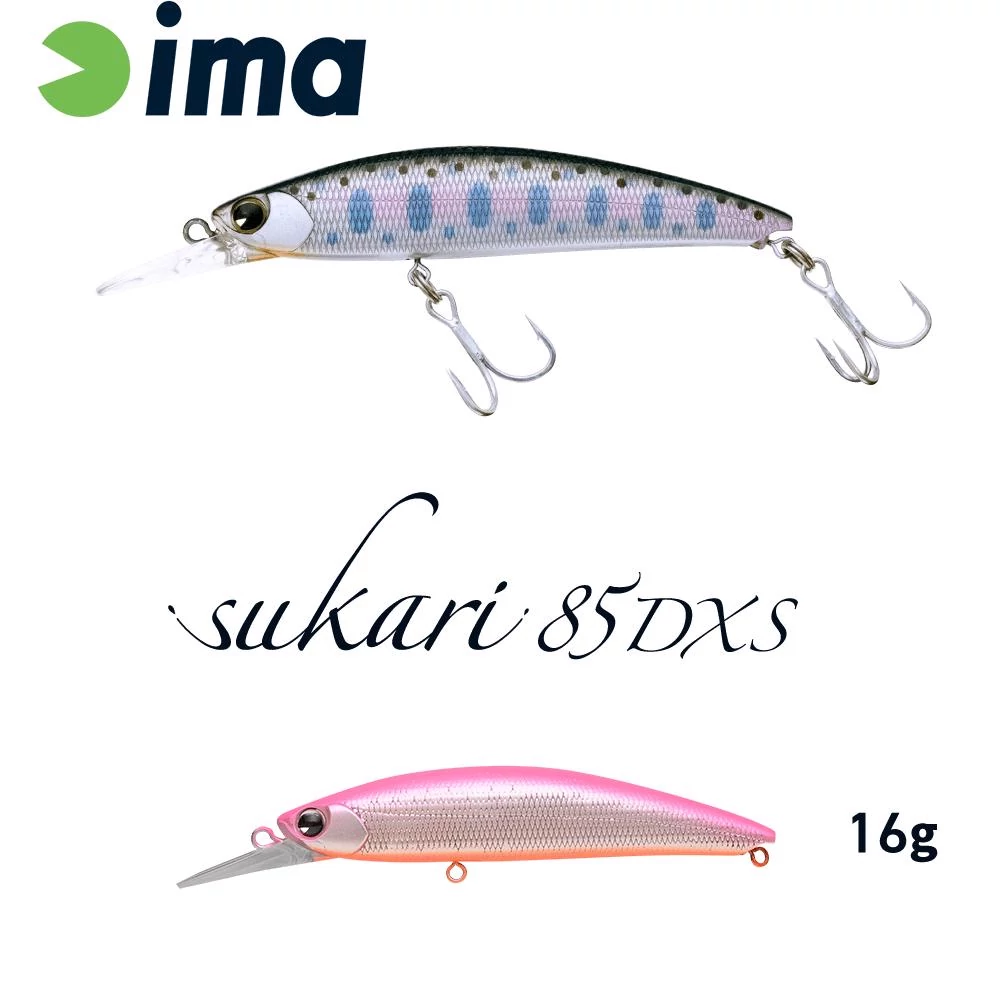 Ima Sukari 85DXS 83mm 16g 007 Pink Back Silver wobbler