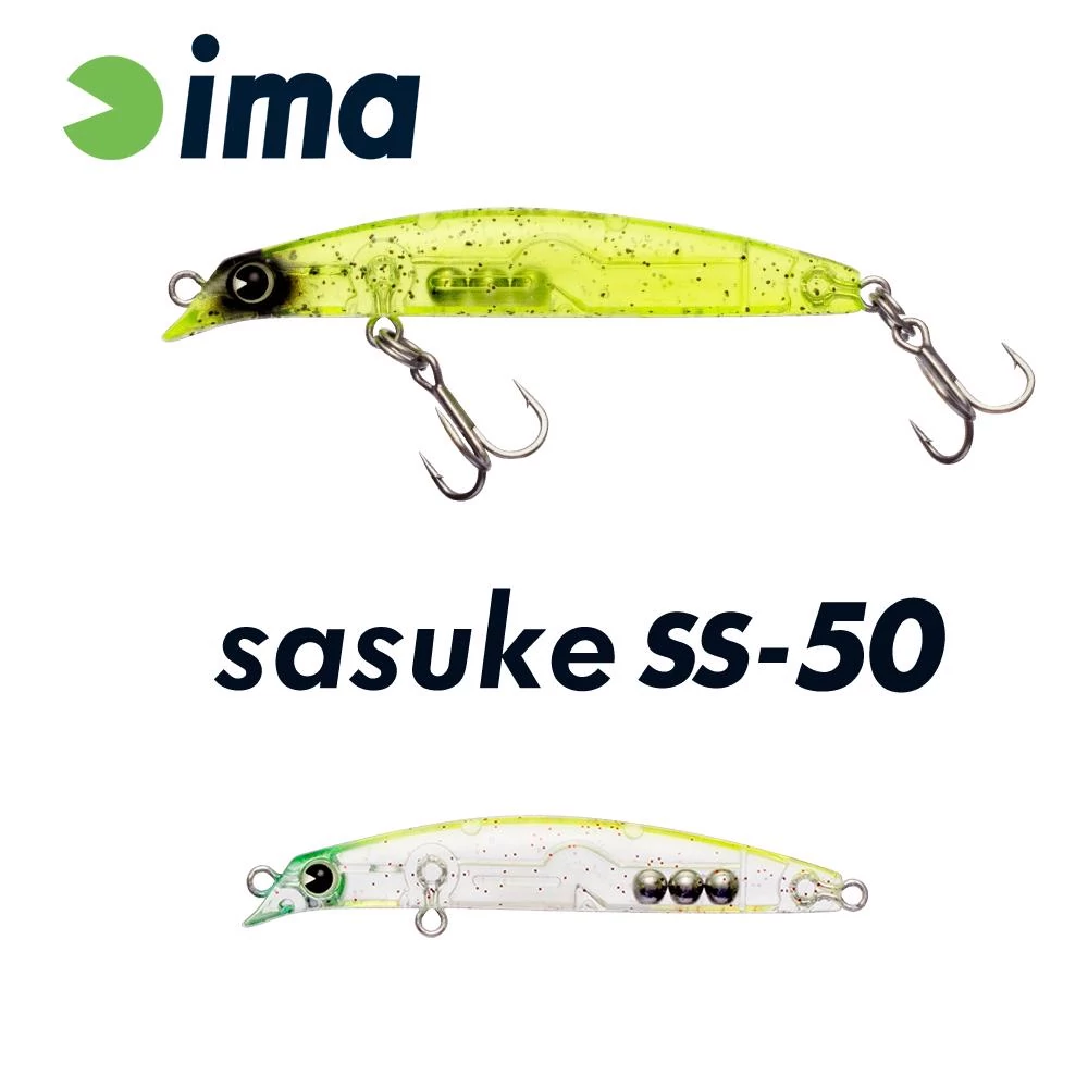 Ima Sasuke SS-50 50mm 1.7g 010 Lime Red Pepper wobbler