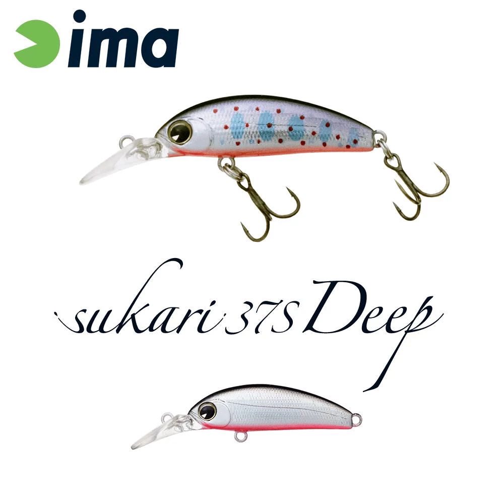 Ima Sukari 37S Deep 37mm 3g 006 Silver Black wobbler
