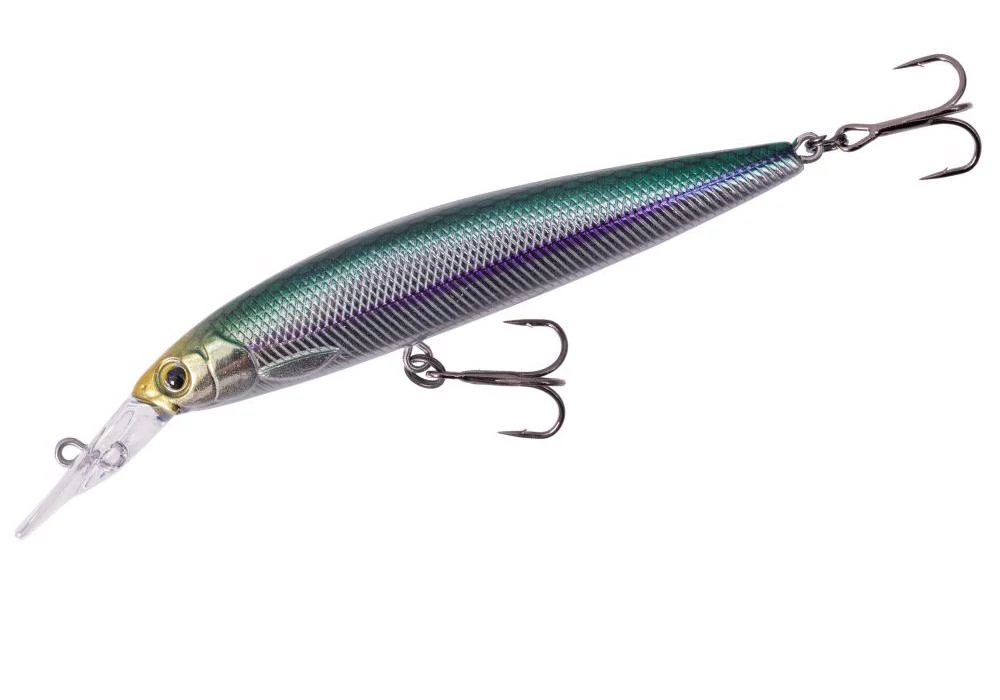 Major Craft Ceana Jerkbait 90SPM Middle 9cm 11gr #001 Blue Back Silver wobbler