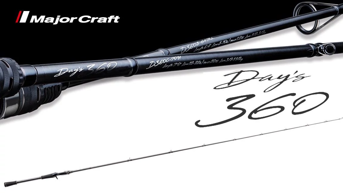 Major Craft Day's 360 D360C-66M Baitcast R-Fast 1,98 7-28g (1/4-1oz), casting pergető horgászbot