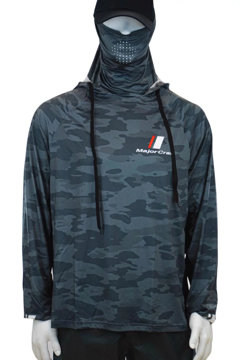 Major Craft Sun Protection Hoodie UV-álló kapucnis felső L Dark Gray