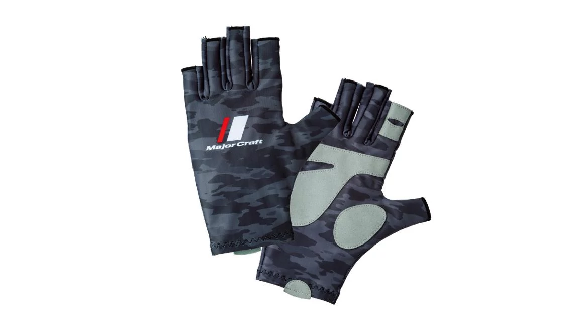 Major Craft UV-Cut Glove nyári UV kesztyű LL Dark Gray Camo