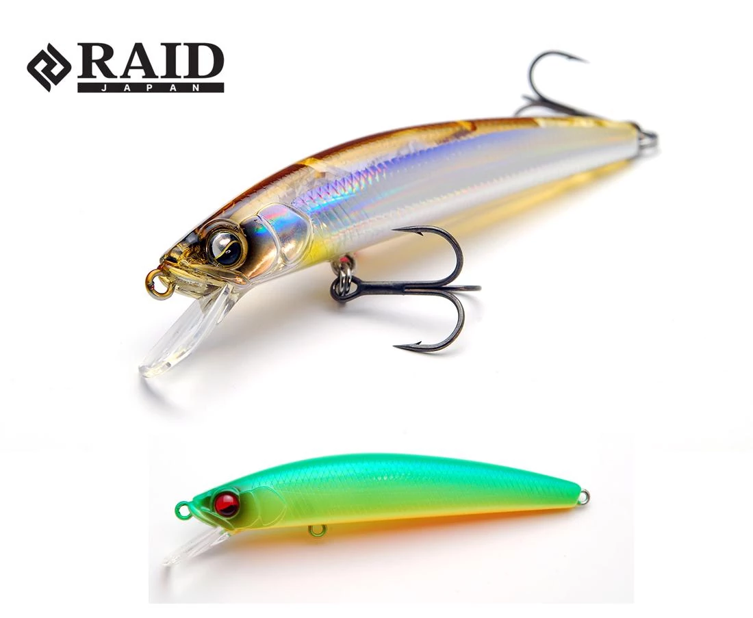 Raid Japan Level Minnow Quik72 72mm 5,2g 001 Lime Chart wobbler