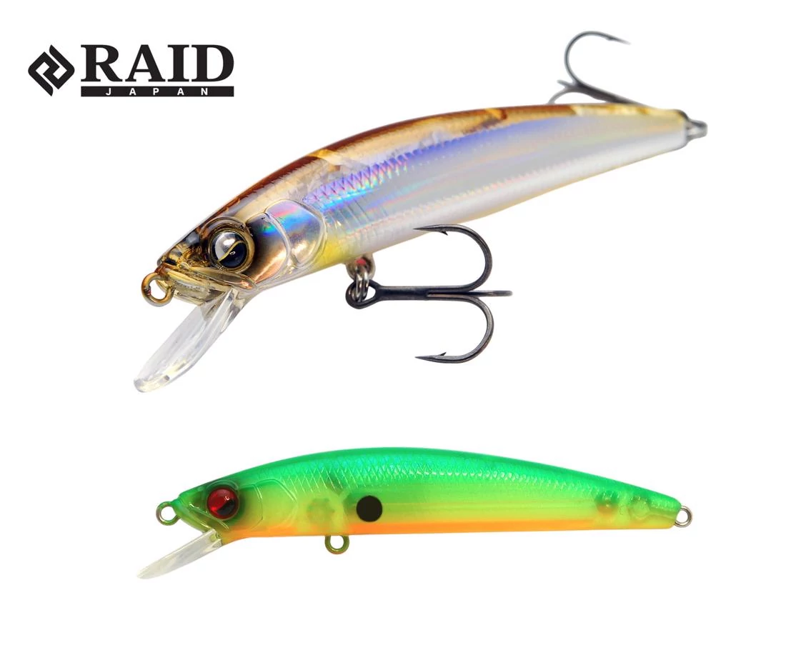Raid Japan Level Minnow Quick72 72mm 5,2g 018 Sukeru Lime Chart wobbler