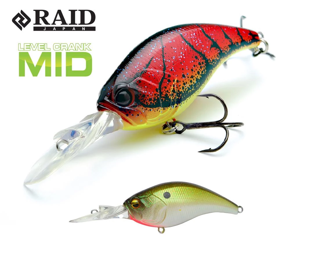 Raid Japan Level Crank Mid 59mm 10,5g 008 Pearl Shad wobbler