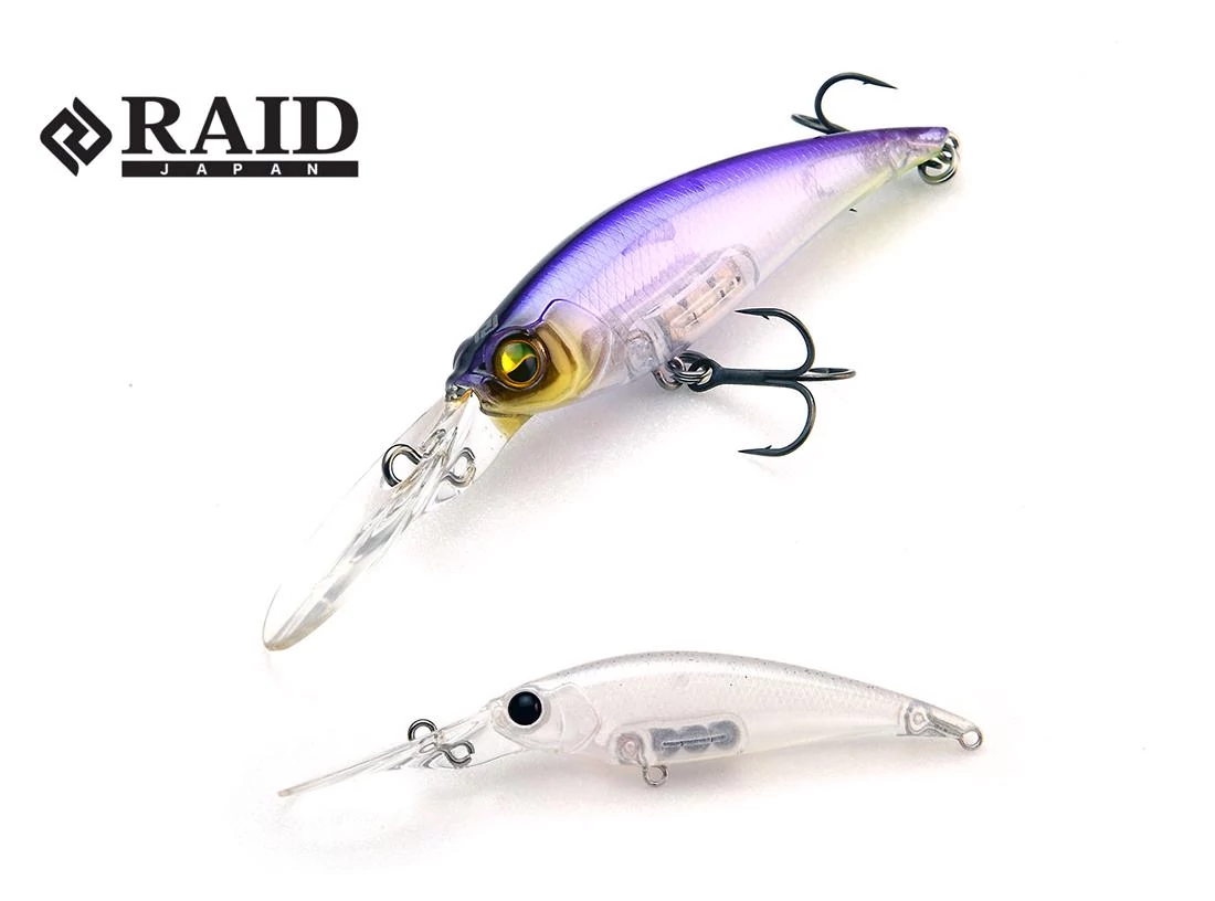 Raid Japan Level Shad Sprinter 68MR 68mm 5,9g 010 Stealth White wobbler
