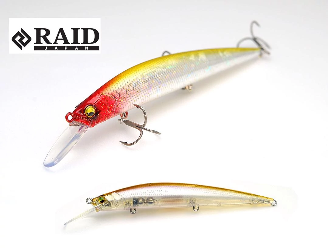 Raid Japan Level Minnow Plus 125mm 14g 002 Jewel Wakasagi wobbler